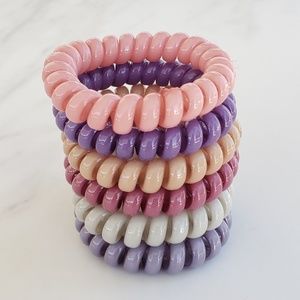 Set 6 Traceless Telephone Hair Ties